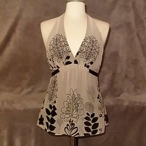 BCBG MaxAzaria Silk Halter Top